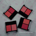 Factory Private Label Easy to Color Two Color Blusher Long Wear Classic Blusher Kit Pink Blush